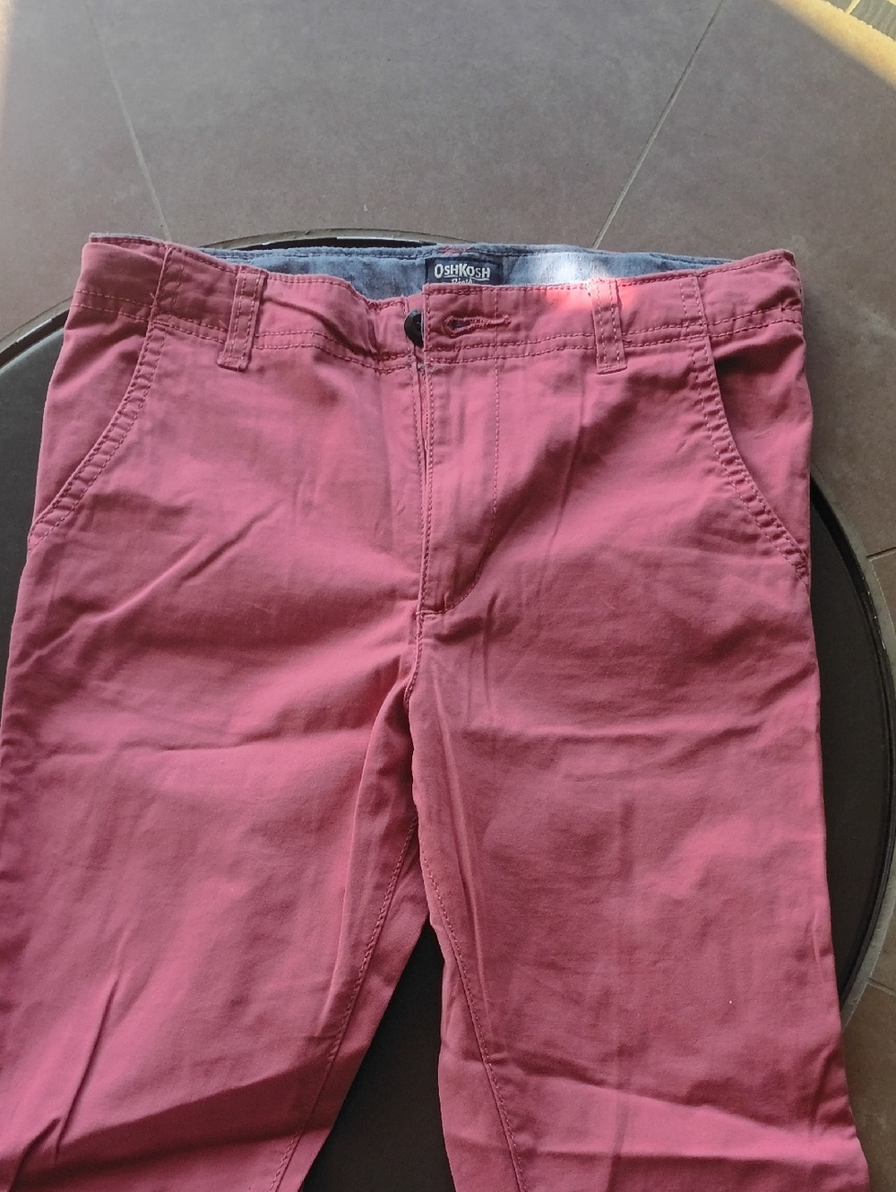 OshKosh B'gosh Men's Dark Red Chino Pants